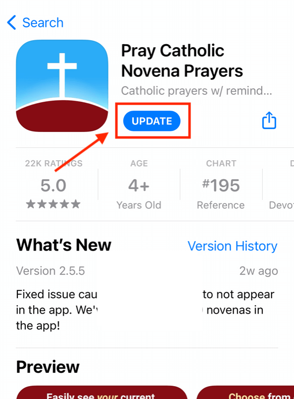 iPhone App Update