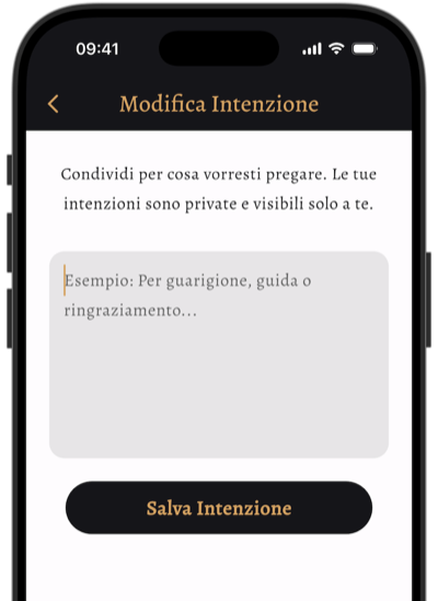 Funzione Intenzioni di Preghiera
