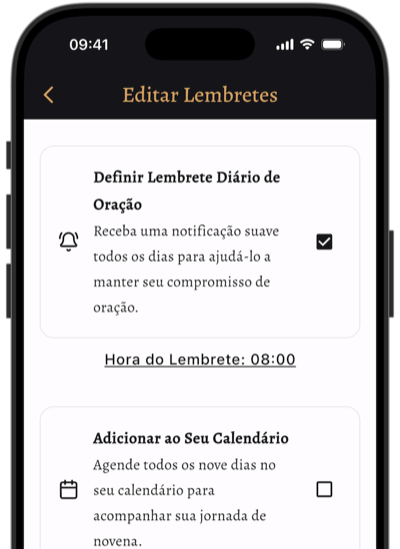 Recurso de Lembretes Diários